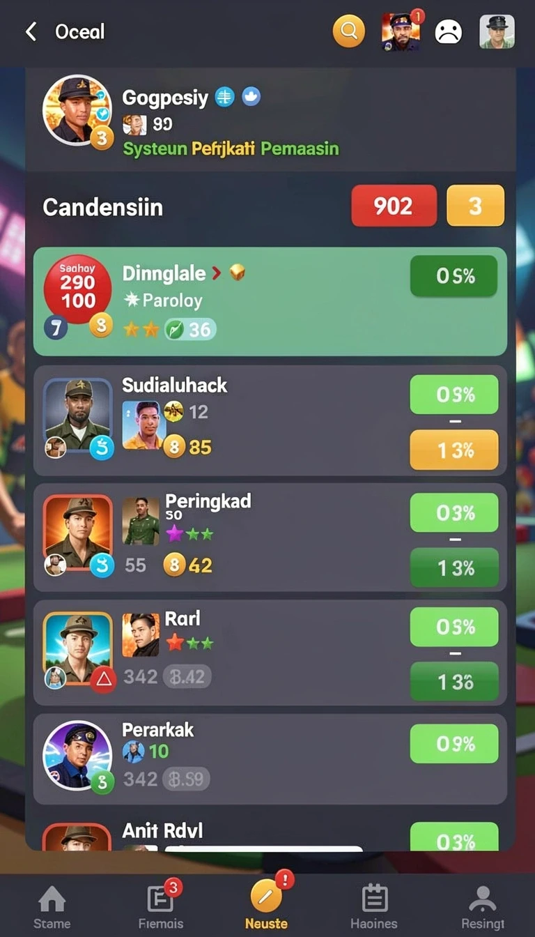 Tampilan utama aplikasi singa33 App APK Terbaru yang intuitif dan efisien.