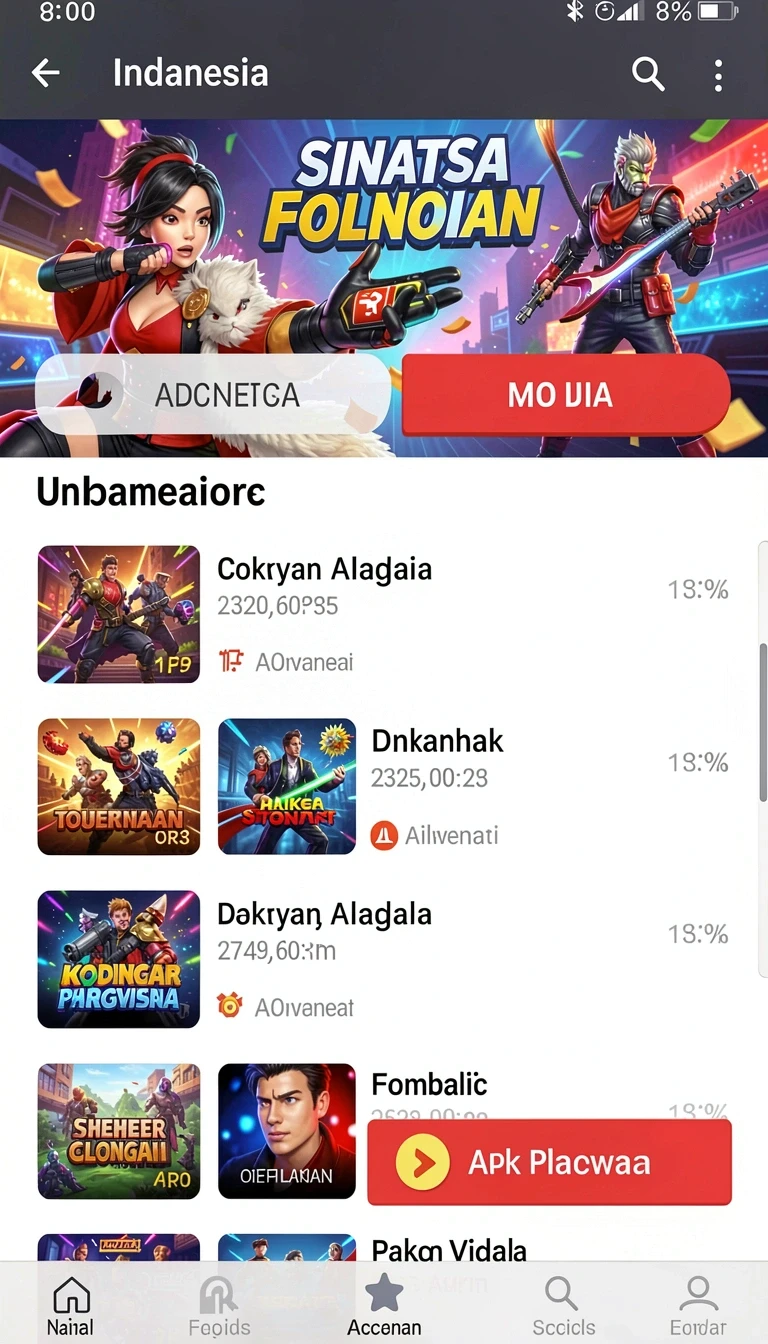 Tampilan utama aplikasi Review Aplikasi 66kbet yang intuitif dan efisien.