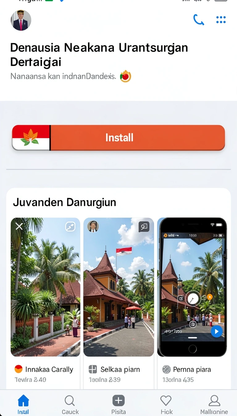 Tampilan utama aplikasi Download jos77 APK untuk Android yang intuitif dan efisien.